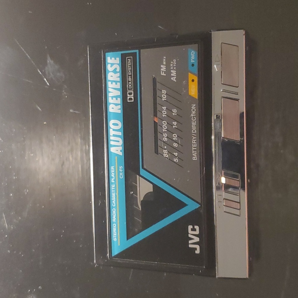 Rare vintage JVC cassette player with original case